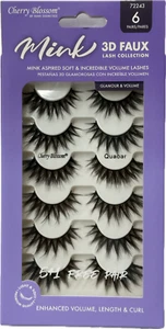 CHERRY BLOSSOM SILK 3D SOFT LASH MADE WITH SOFT HYPOALLEGENIC FIBER 6PAIR #72243 - Picture 1 of 5