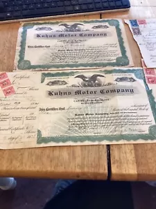 1921, 1931 Auto Aktien Moorestown, NJ Schild von Irving Collins Gründer Miami Beach - Bild 1 von 5