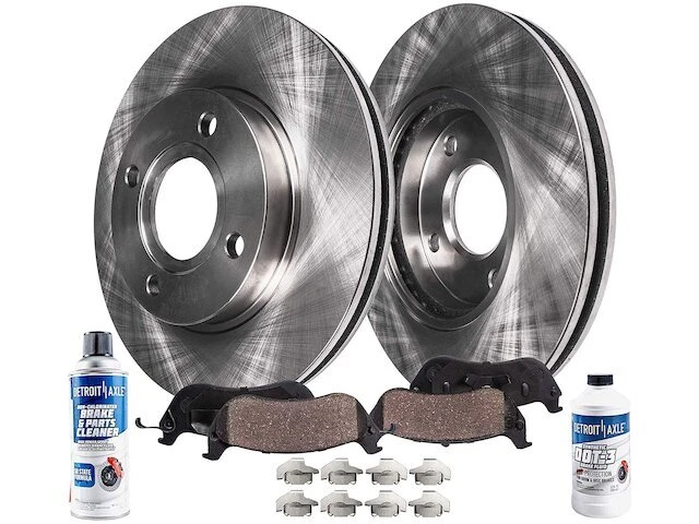 Kit de pastilha de freio dianteiro e rotor compatível com Nissan Versa 2007-2012 1.8L 4 cilindros 21YFVT - Imagem 1 de 1