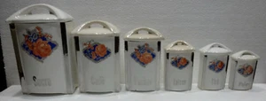 Series of Measures/Pots IN Spices IN Decor de Fleurs - Picture 1 of 7
