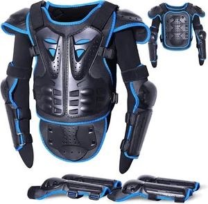 Kids Motorcycle Armor Suit Dirt Bike Gear with Knee Pads Elbow Pads Xmas Gifts - Picture 1 of 8