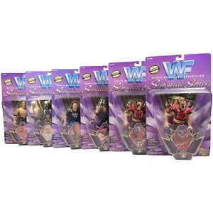 “97 WWF Signature Series 1 Complete Set WWE Wrestling Bone Crunching Hawk Animal - Picture 1 of 11