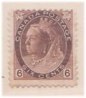 (F218-12) 1898-1902 Canada 6c Six Penny  brown QVIC stamp MNG (L)