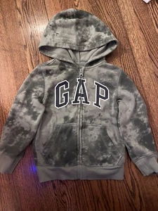 Gap Sweatshirt Youth Kids XS (4-5)Camo Hoodie Full Zip Classic Logo - Picture 1 of 3