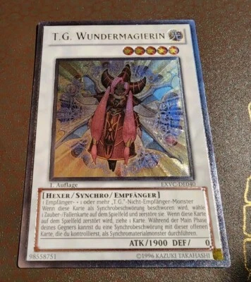 Yu-Gi-Oh! T.G. Wonder Magician (German)-EXVC-DE040-Ultimate Rare- 1st Edition NM - Image 1 of 4