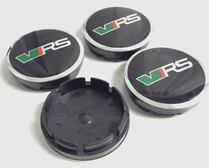 4Pcs Skodas VRS Alloy Wheel center caps 56mm Scala Rapid Fabia Octavia Roomster - Picture 1 of 3