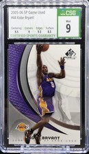 2005-06 SP GAME USED #44 KOBE BRYANT CSG 9 HOF LAKERS Sub 9.5 Gem Mint X2! 📈🔥