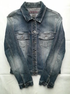 Серебряные джинсы джинсовой ткани куртка тяжелая строчка канадский серебро джинсы совершенно женщин большой - Изображение 1 из 4