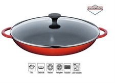 Kuchenprofi padella per paella -paelliera Provence ghisa con coperchioinduzione