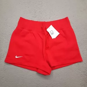 Nike Sportswear Phoenix Fleece Shorts Women's Size Medium Red Sweat FD1409-861 - Picture 1 of 6