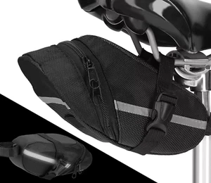 Bolsa de sillín bolsa de bicicleta bolsa de bicicleta negra para bicicleta de carretera MTB impermeable - Imagen 1 de 12