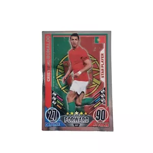 Cristiano Ronaldo Match Attax UEFA Euro 2012 Star Player Portugal Card #127 Used - Picture 1 of 6