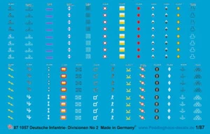 Peddinghaus-Decals 1/87 1057 Allemand Divisions D'Infanterie N°2 - Photo 1 sur 1