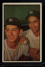 1953 Bowman #93 Phil Rizzuto Billy Martin Yankees Lt. Wrinkle VG LOOK! SV