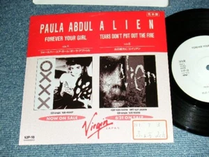 PAUL ABDUL+ALIEN Japan 1989 PROMO ONLY VJP-18 NM7"45 FOREVER YOUR GIRL+TEARS DON - Picture 1 of 6