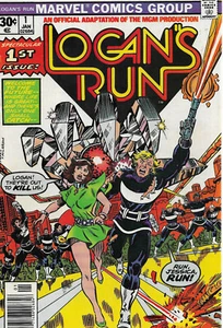 LOGAN'S RUN no. 1 película de Marvel Comics 1977 tie-in York Agutter - Imagen 1 de 1