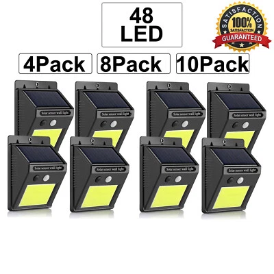 EEZBUY Waterproof 48 LED Solar Power PIR Motion Sensor Wall Light Outdoor Garden Lamp