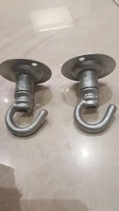 8x industrial ceiling Hook Light Hook Galvanised Conduit retro Lamp fitting - Picture 1 of 3