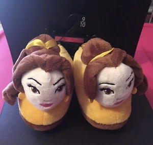 Disney Beauty and the Beast Belle Toddler Girl Slippers Size 9/10 BRAND NEW - Picture 1 of 3