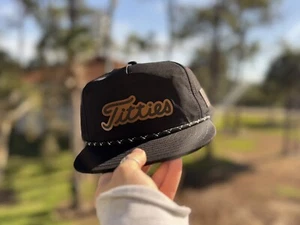Handcrafted Funny “T*tties” Leather Patch With Leather Flag Waterproof Sport Hat - Picture 1 of 4