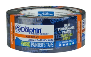 Außen Innenraum Abdeckband Maler Hybrid 48 mm, 36 mm x41m blau Delfin - Bild 1 von 13