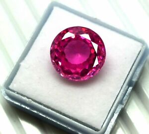 Round Cut Pink Sapphire Natural Loose Gemstone 20 Ct Certified AAA Quality