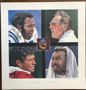 1992 Pro Football Hall Of Fame Induction Print Signed/Numbered by Merv Corning