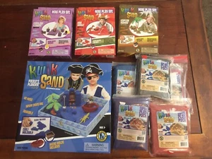 KWIK SAND 4 Juegos Saqueo Pirata y 3 mini juegos con 5 arena extra Nuevo - Imagen 1 de 4