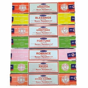 Satya Incense Pack Mix 7 Pack Mix Various Fragrances - Picture 1 of 1