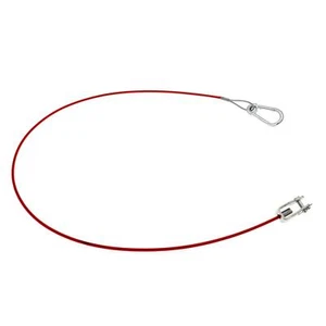 Abreißseil Abreißleine Länge 1050mm mit Karabiner Haken und Gabelkopf 1,05m - Zdjęcie 1 z 2