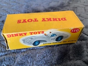 Dinky Toys 110 Aston Martin DB3 Sports Car Box Only - Picture 1 of 9