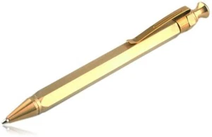 EDC GEAR Brass Press Pen Ballpoint Rollerball Signature Pens Office Stationery - Picture 1 of 6
