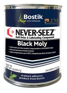 Never Seez Black Moly NSB-150 Extreme Pressure Grease 16 oz. Flat Top Can - Picture 1 of 1