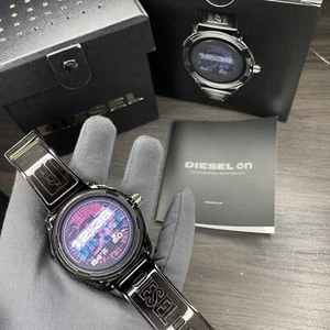 NEW! DIESEL ON FADELIGHT 44MM ALUMINIUM CASE WITH SILICONE STRAP SMARTWATCH - Picture 1 of 12