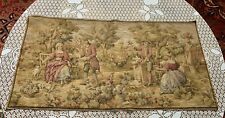 Vintage/Antique French Tapestry Garden Scene Colonial or Georgian Style 38 X 19