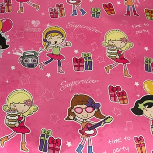Wrapping Paper For Girl's Gift Wrap Suitable 1st 2nd 3rd 4th Present Wrap - Picture 1 of 1