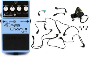 Boss CH-1 Stereo Super Chorus Pedal + Truetone NW1CP2-US Value Bundle - Picture 1 of 3