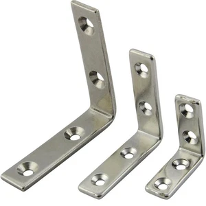 Winkelverbinder Montagewinkel Verbinder Bauwinkel Winkel Edelstahl Möbelwinkel - Bild 1 von 7
