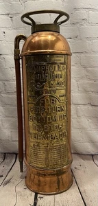 Antico estintore Campbell's Cooper vintage realizzato per negozi di droga Rexall - Foto 1 di 14