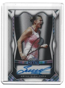 Aryna Sabalenka 2025 Hoja Metal Autógrafo MA-AS2 Blanco Lava 24/99🔥 - Imagen 1 de 2