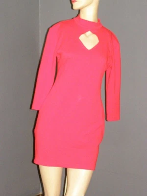 Mini Vestido Vintage Años 80 JOVEN EDUARDIANO Rojo CLASS OJO DE CERRADURA Corpiño M L Rock Foto 1 de 4