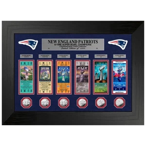 New England Patriots Super Bowl Deluxe Gold Coin Ticket - Picture 1 of 1