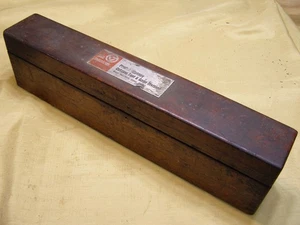 Empty Vintage Machinist Pratt Whitney Wood Box No Latch 16" L x 4" T x 2-1/2" W - Picture 1 of 8