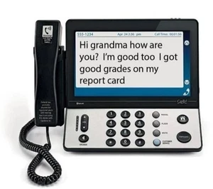 Teléfono con subtítulos Hamilton CapTel 2400iBT pantalla táctil grande con discapacidad auditiva - Imagen 1 de 18