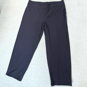 Pantalones Eileen Fisher de mezcla de viscosa con frente plano en carbón - Para mujer EE. UU. X - Imagen 1 de 11