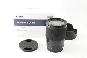 [NEAR MINT] SIGMA 16mm F/1.4 DC DN Contemporary Sony Lens for E mount from JAPAN - Picture 1 of 12