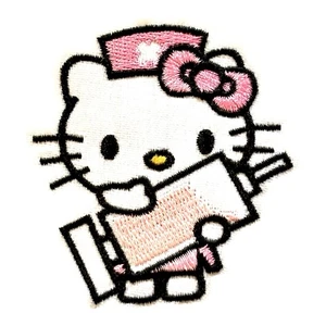 ¡¡HELLO KITTY!! ! ¡TAN GENIAL! Parche para planchar + ¡UNA PEGATINA GRATIS!! - Imagen 1 de 3