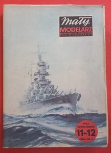 Modellbaubogen Maly Modelarz 11-12/1983, Battleship VITTORIO VENETO in 1:300 - Picture 1 of 13