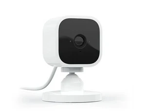 NEU Blink Mini Indoor kabelgebunden 1080p WLAN Überwachungskamera in weiß - Bild 1 von 2