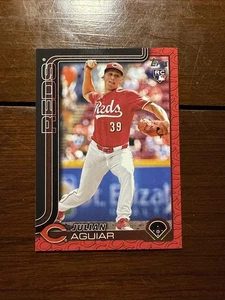 2025 Topps Serie 2 Julian Aguiar (RC) Team Border #566 - Novato de los Rojos de Cincinnati - Imagen 1 de 6